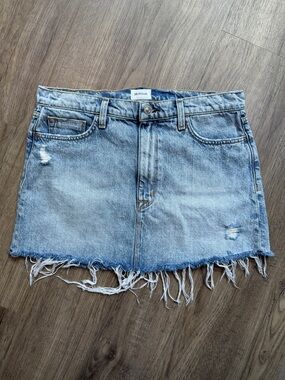 Hudson Jeans Vivid Distressed Mini Skirt - Size 27
